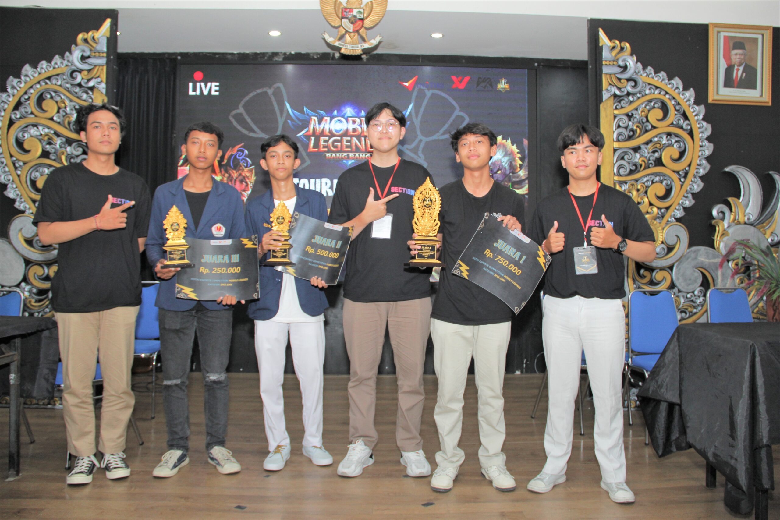 Turnamen Mobile Legends & PUBGM, SECTION V Sukses Cetak Pro Player Esports!