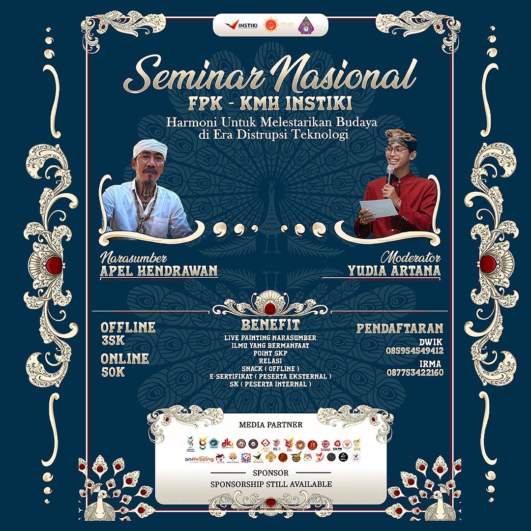 SEMINAR NASIONAL FPK-KMH INSTIKI X APEL HENDRAWAN