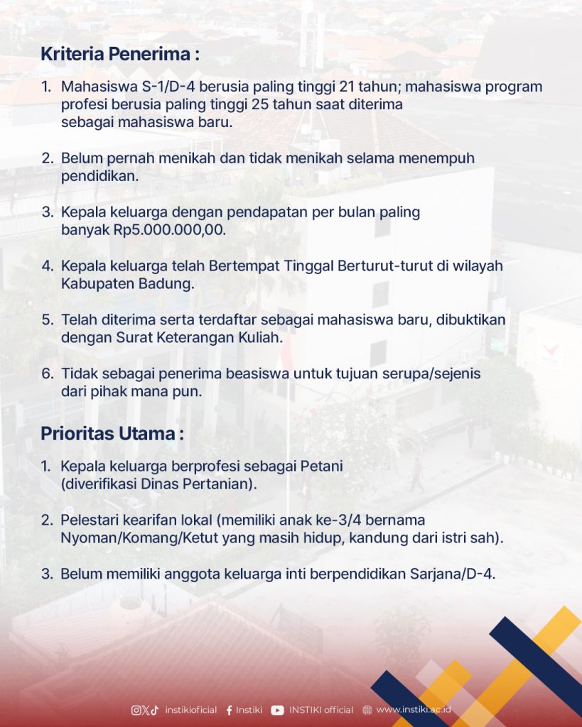 Beasiswa Nak Badung 2026