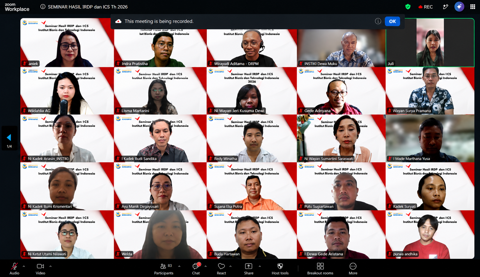 Seminar Hasil IRDP dan ICS