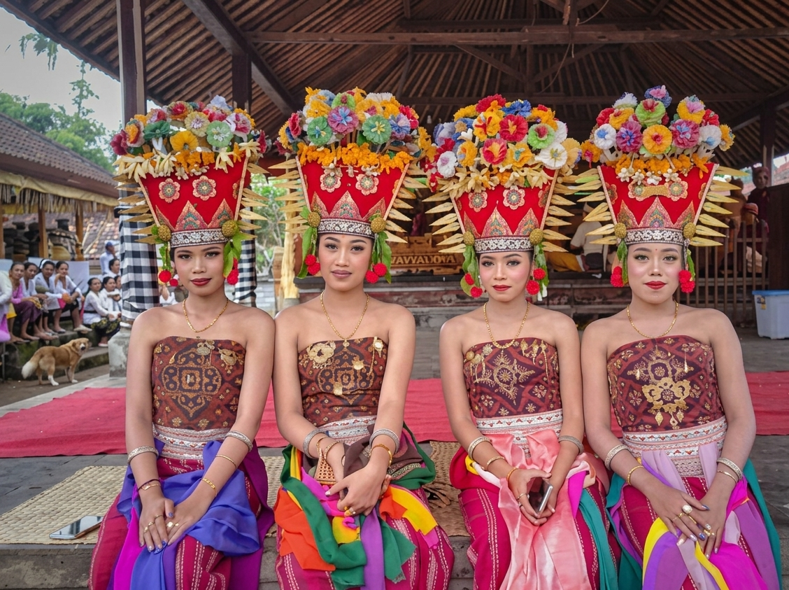 Tarian Rejang di Karangasem
